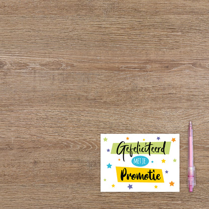 Gefeliciteerd met je promotie