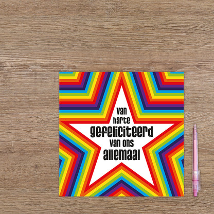 XL kaart - Van harte gefeliciteerd...