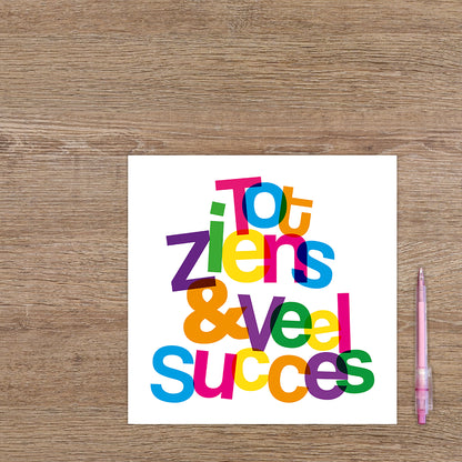 XL kaart - Tot ziens & veel succes