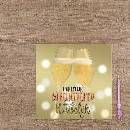 XL kaart - Hartelijk gefeliciteerd