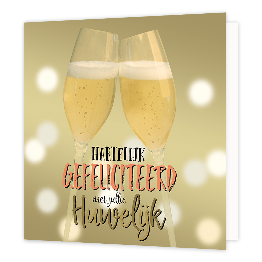 XL kaart - Hartelijk gefeliciteerd