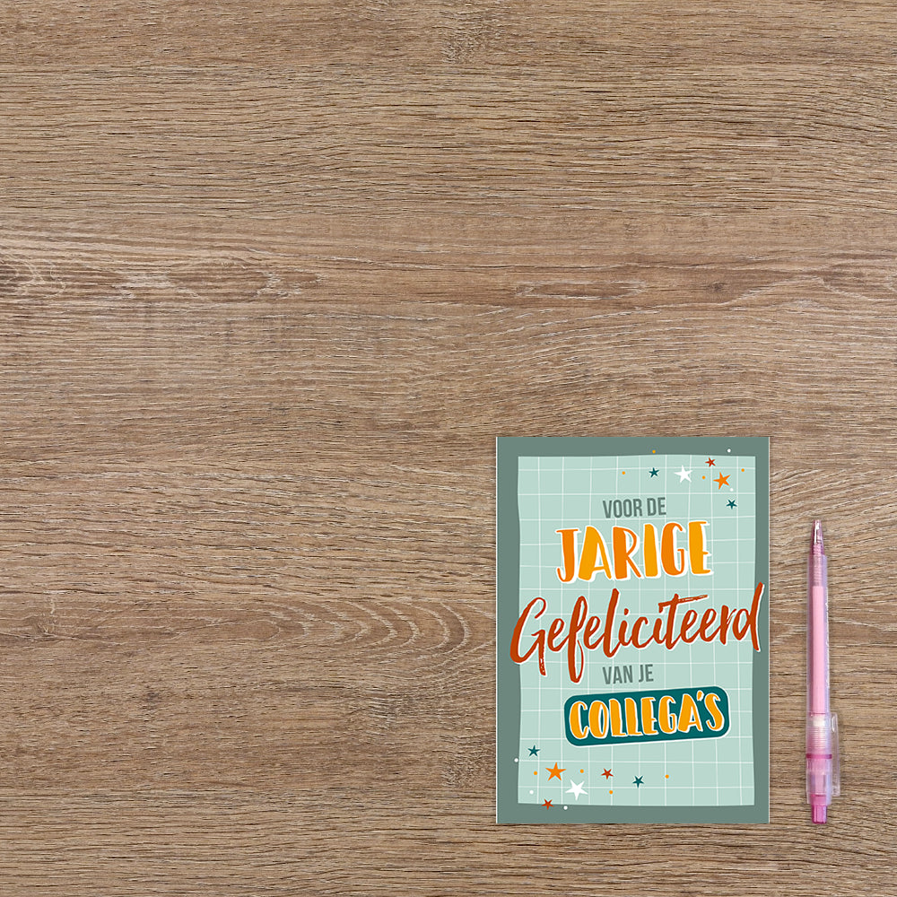 Voor de jarige gefeliciteerd