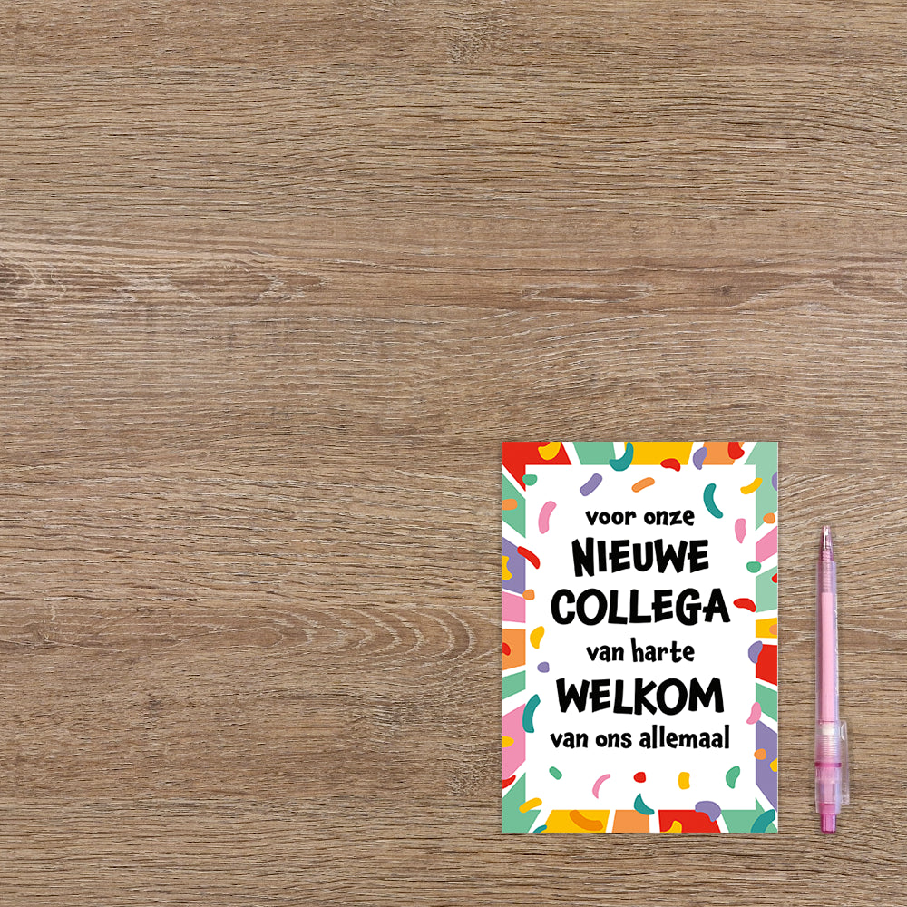 Voor onze nieuwe collega