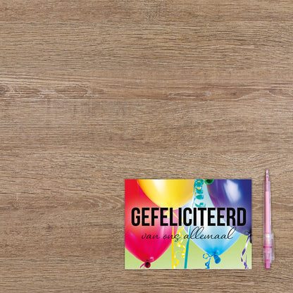 Gefeliciteerd van ons allemaal