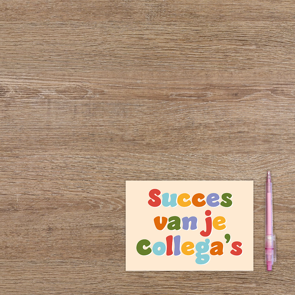 Succes van je collega's