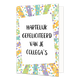 Hartelijk gefeliciteerd van je collega's - Formaat: Standaard - Vorm: Staand - Felicitatiekaart - Op deze wenskaart staat de tekst: "Hartelijk gefeliciteerd van je collega's" omringt door confetti en lijnen in de kleuren paars, wit, geel, groen en blauw. - Snelwenskaart