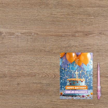 Happy birthday van je collega's