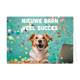 Nieuwe baan veel succes - Formaat: Standaard - Vorm: Liggend - Succes kaart - Op deze wenskaart staat een hond met een laptop en confetti. In de illustratie staat de tekst: "Nieuwe baan veel succes". - Snelwenskaart