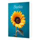 Sterkte - Formaat: Standaard - Vorm: Staand - Sterkte kaart - Op deze wenskaart staat een grote zonnebloem met daarboven de tekst: "Sterkte". - Snelwenskaart
