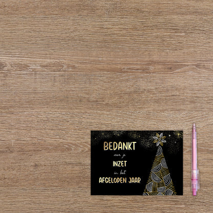 Bedankt voor je inzet