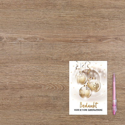 Bedankt voor de fijne samenwerking