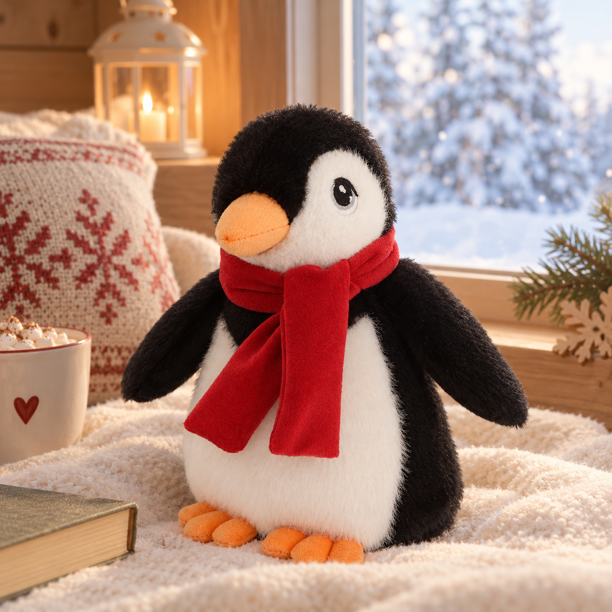 Kerst pinguïn knuffel