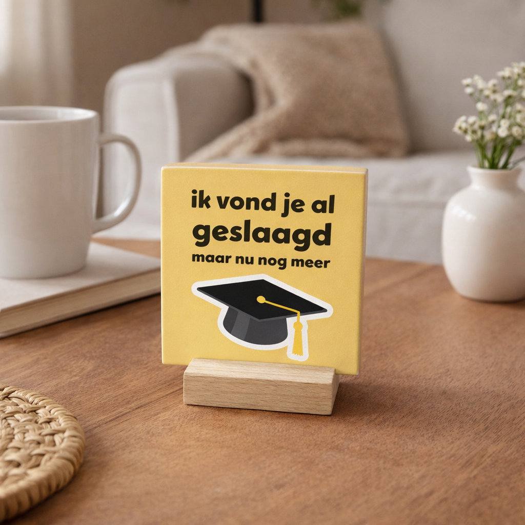 Ik vond je al geslaagd