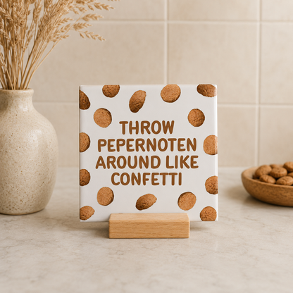 Throw pepernoten around
