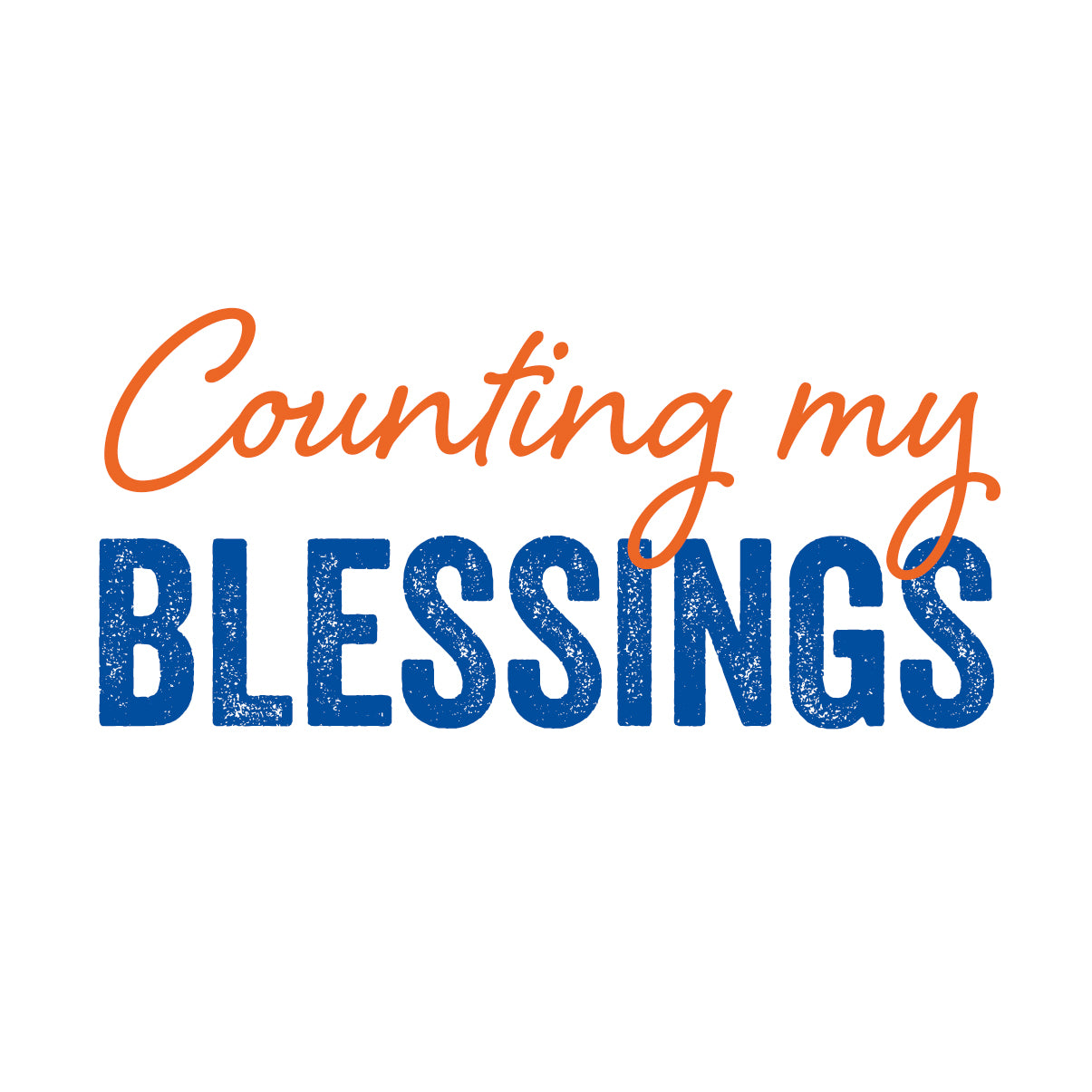 Counting my blessings