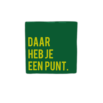 Daar heb je een punt