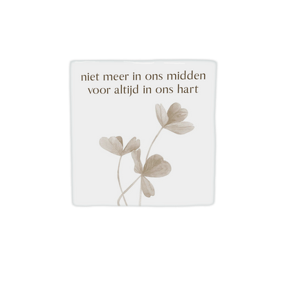Niet meer in ons midden