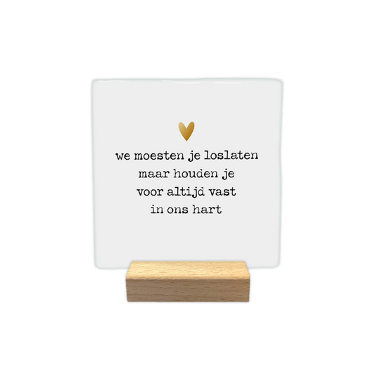 We moeten jou loslaten