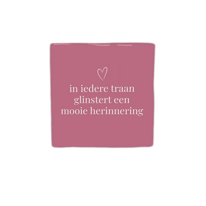 In iedere traan