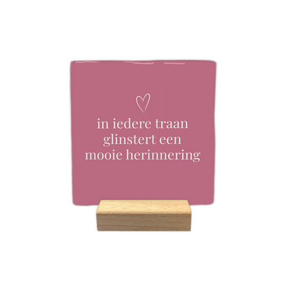 In iedere traan