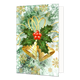 Kerstklokken - Formaat: Standaard - Vorm: Staand - Kerstkaart - Op deze kerstkaart staan twee gouden kerstklokken. - Snelwenskaart