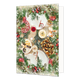 Borreltafel - Formaat: Standaard - Vorm: Staand - Kerstkaart - Op deze kerstkaart staat een tafel met borrelhapjes. - Snelwenskaart