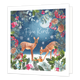 Fijne kerst - Formaat: Groot - Vorm: Vierkant - Kerstkaart - Op deze kerstkaart staan twee rendieren met de tekst: "Fijne kerst". - Snelwenskaart