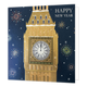 Happy new year - Formaat: Groot - Vorm: Vierkant - Kerstkaart - Op deze kerstkaart staat de Big Ben in London met vuurwerk en de tekst: "Happy new year". - Snelwenskaart