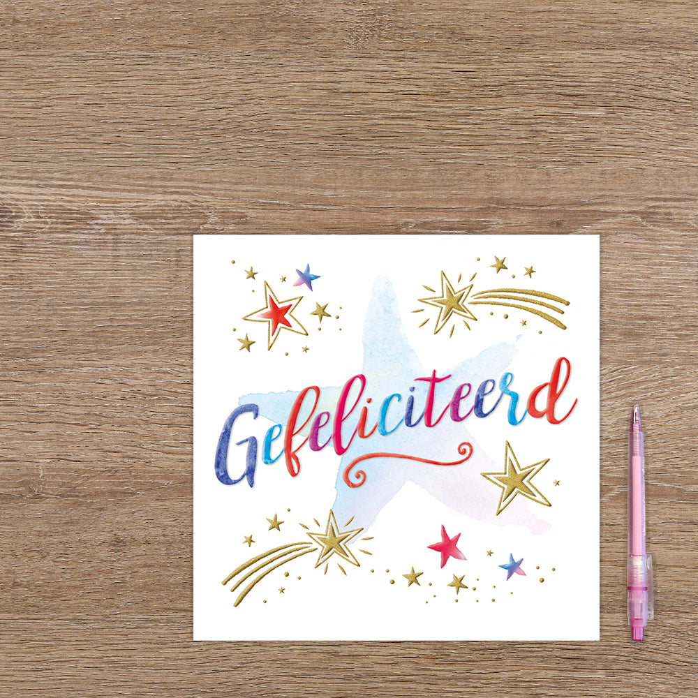 XL kaart - Gefeliciteerd