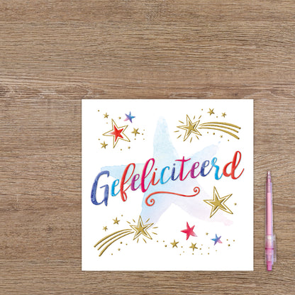 XL kaart - Gefeliciteerd