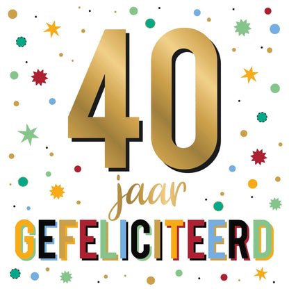 XL - 40 jaar gefeliciteerd