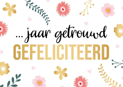 x jaar getrouwd gefeliciteerd