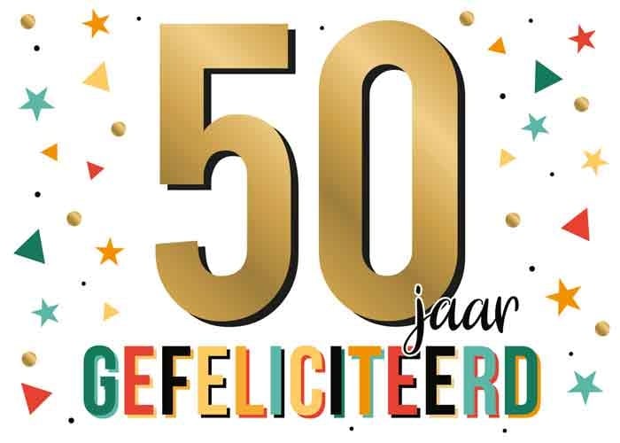 50 jaar gefeliciteerd