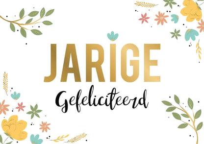 Jarige gefeliciteerd