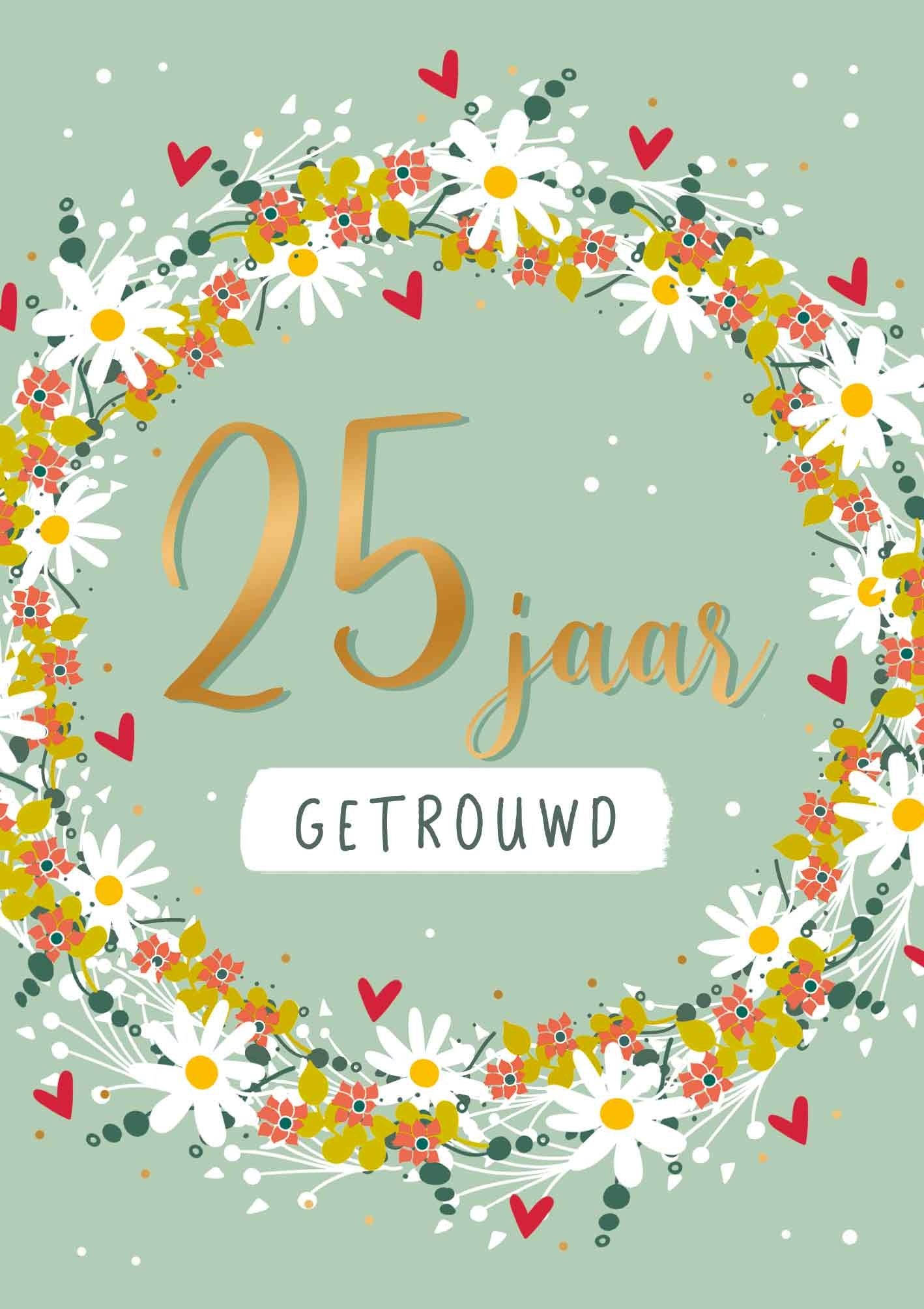 25 jaar getrouwd