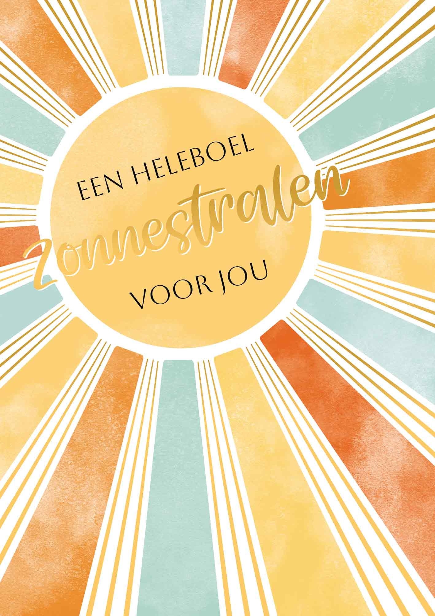 Een heleboel zonnestralen voor jou