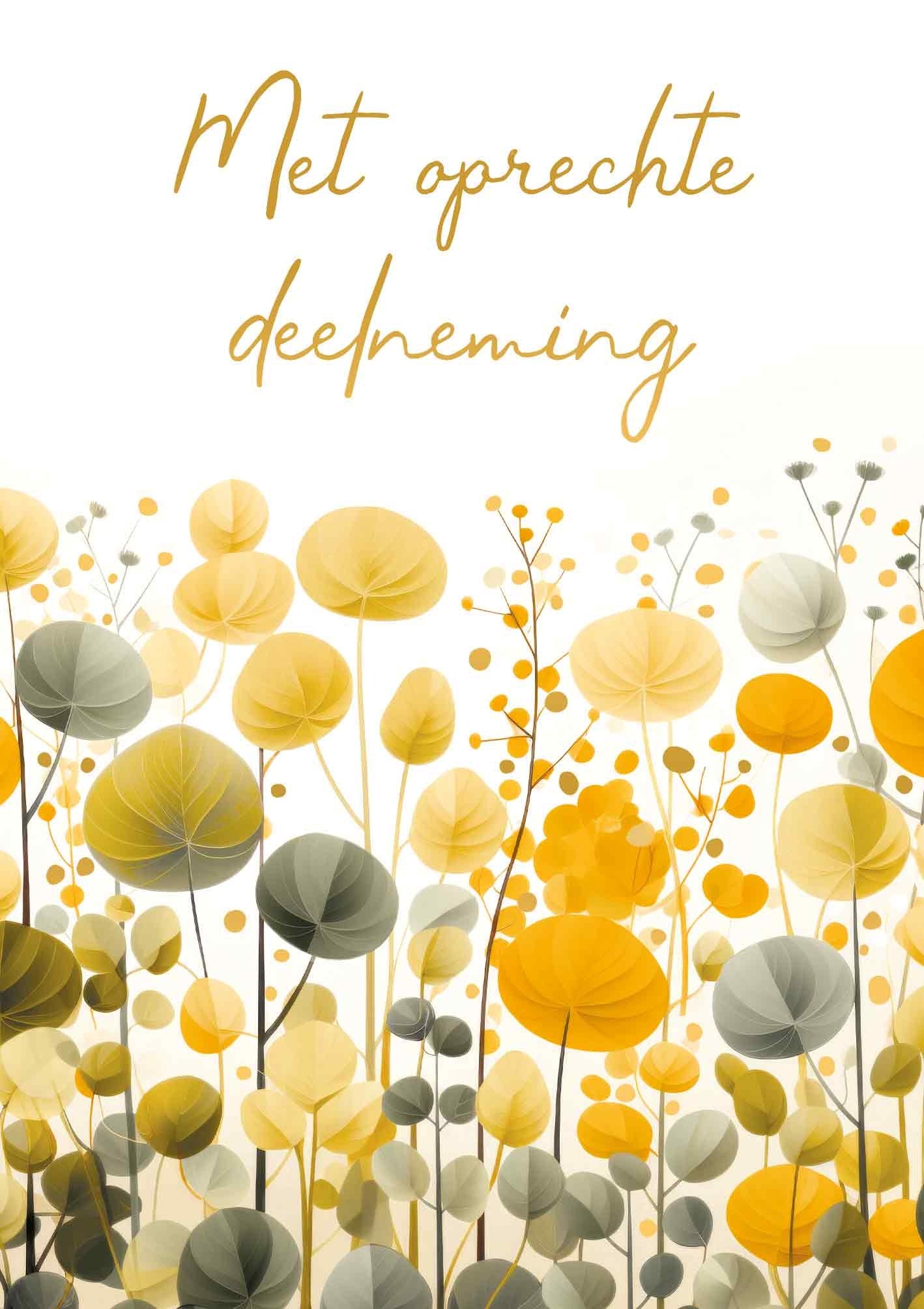 Met oprechte deelneming