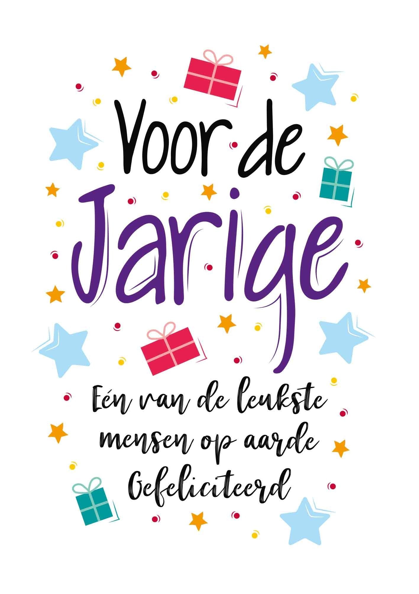 Voor de jarige
