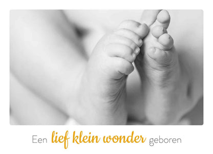 Een lief klein wonder geboren