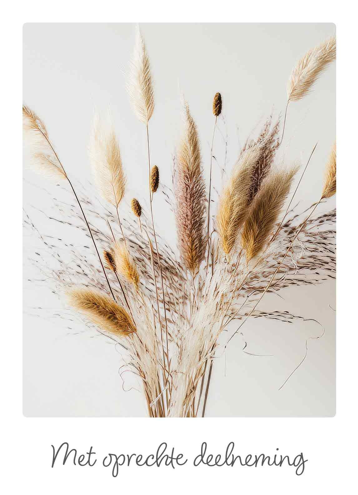 Met oprechte deelneming