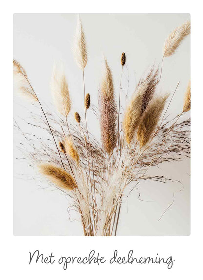 Met oprechte deelneming