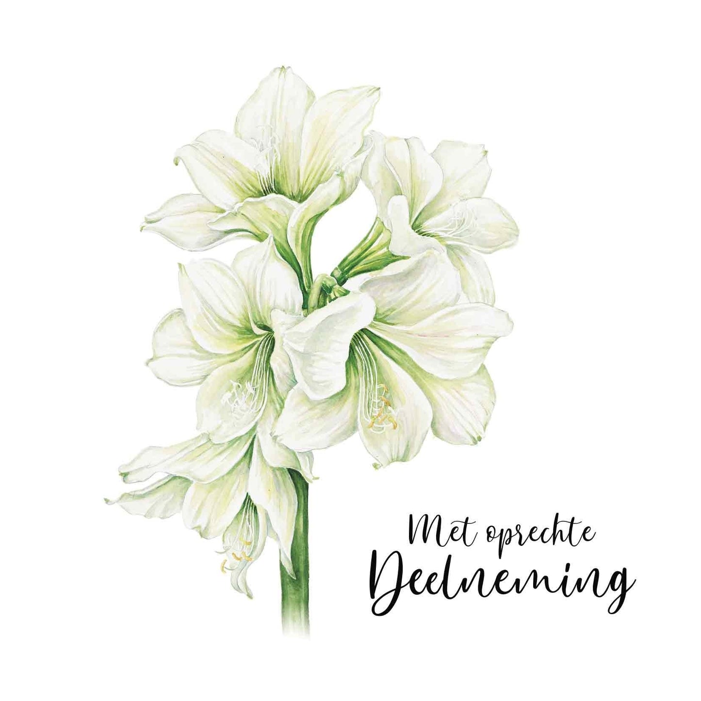 Met oprechte deelneming