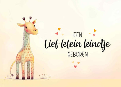 Een lief klein kindje geboren