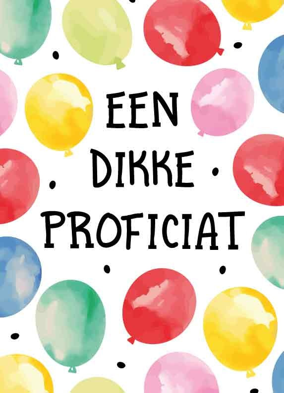 Een dikke proficiat