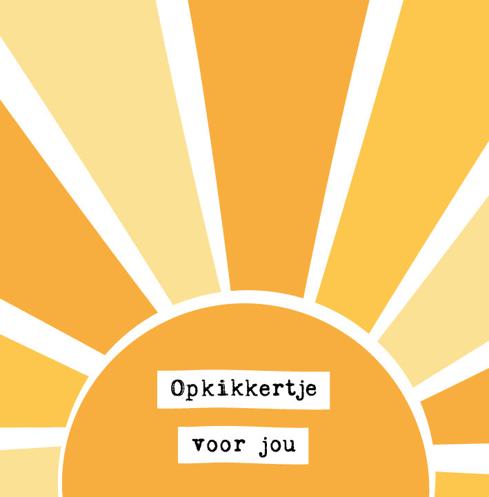 Opkikkertje voor jou