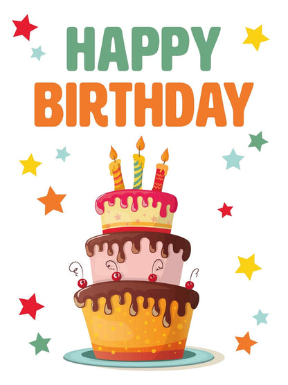 XL kaart - Happy birthday