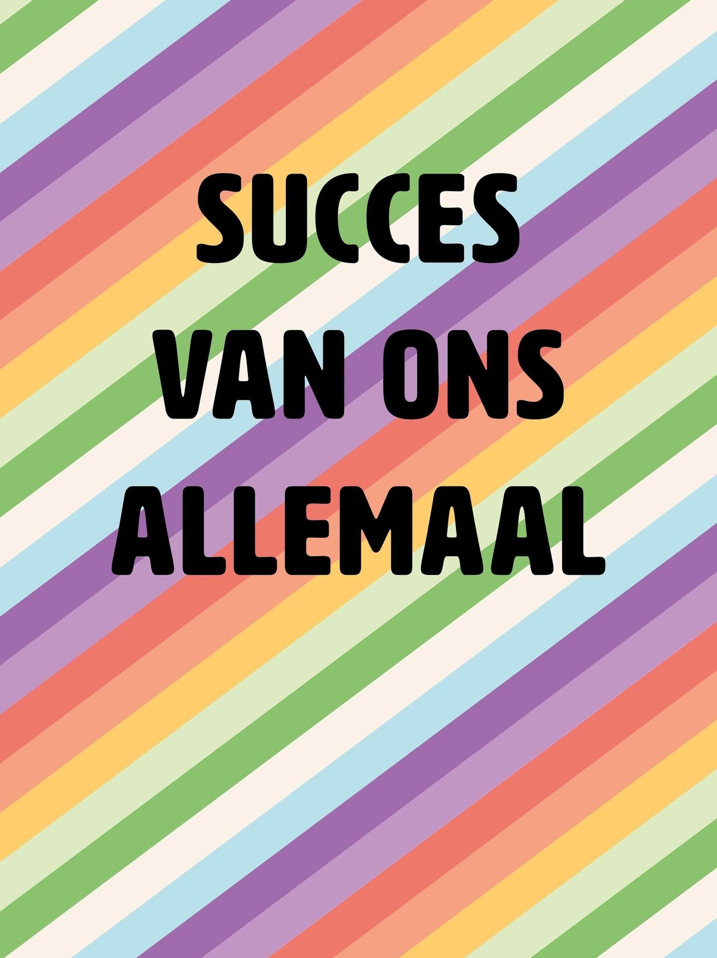XL kaart - Succes van ons allemaal
