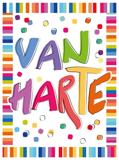 XL kaart - Van harte