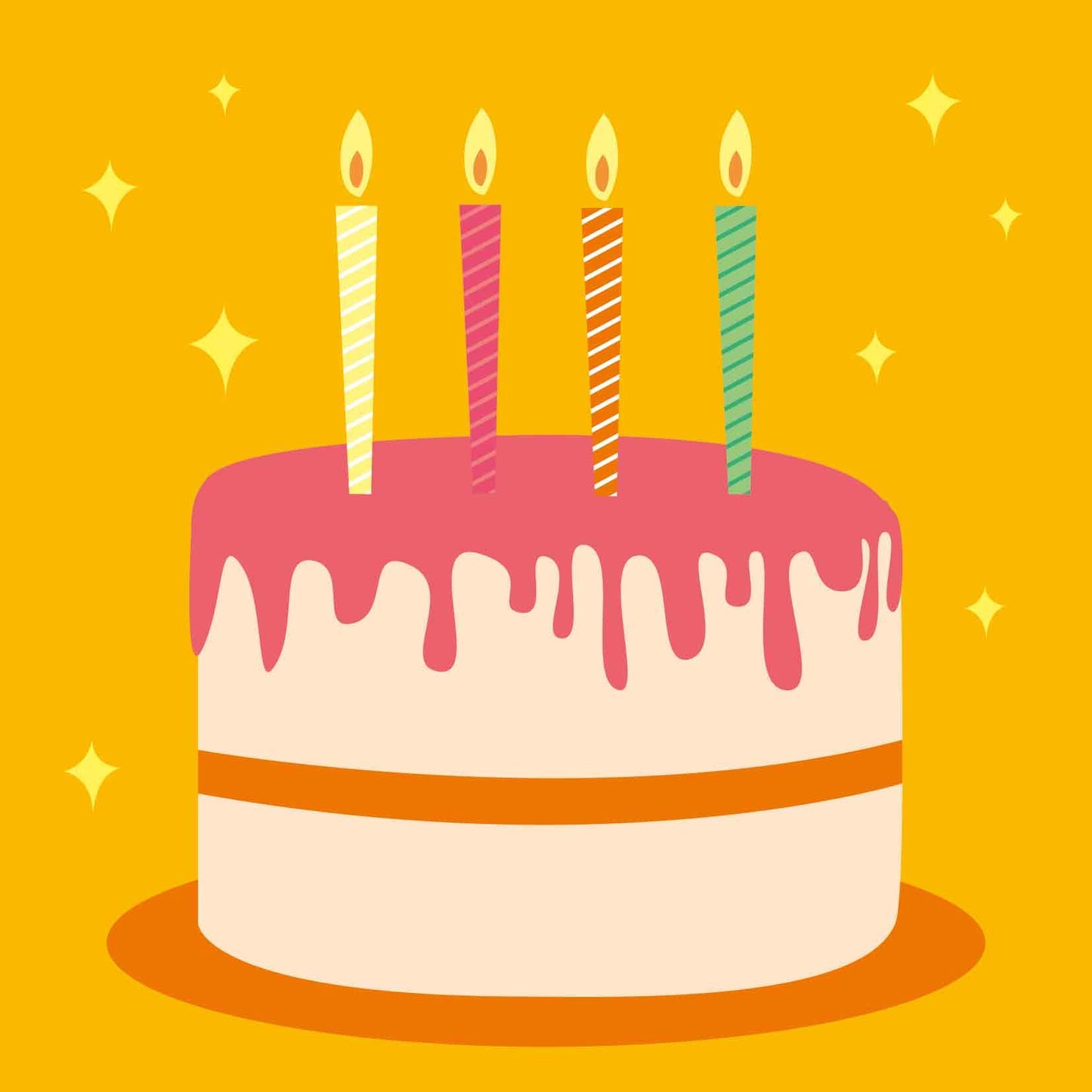 Taart Verjaardagskaart