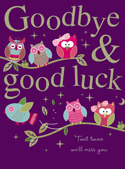 XL kaart - Goodbye & goodluck